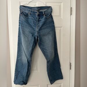 American Eagle Super Stretch High Waisted Ankle Straight Jeans